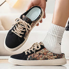 Chaussons de danse classique homme toile — Reine - vue rapprochée