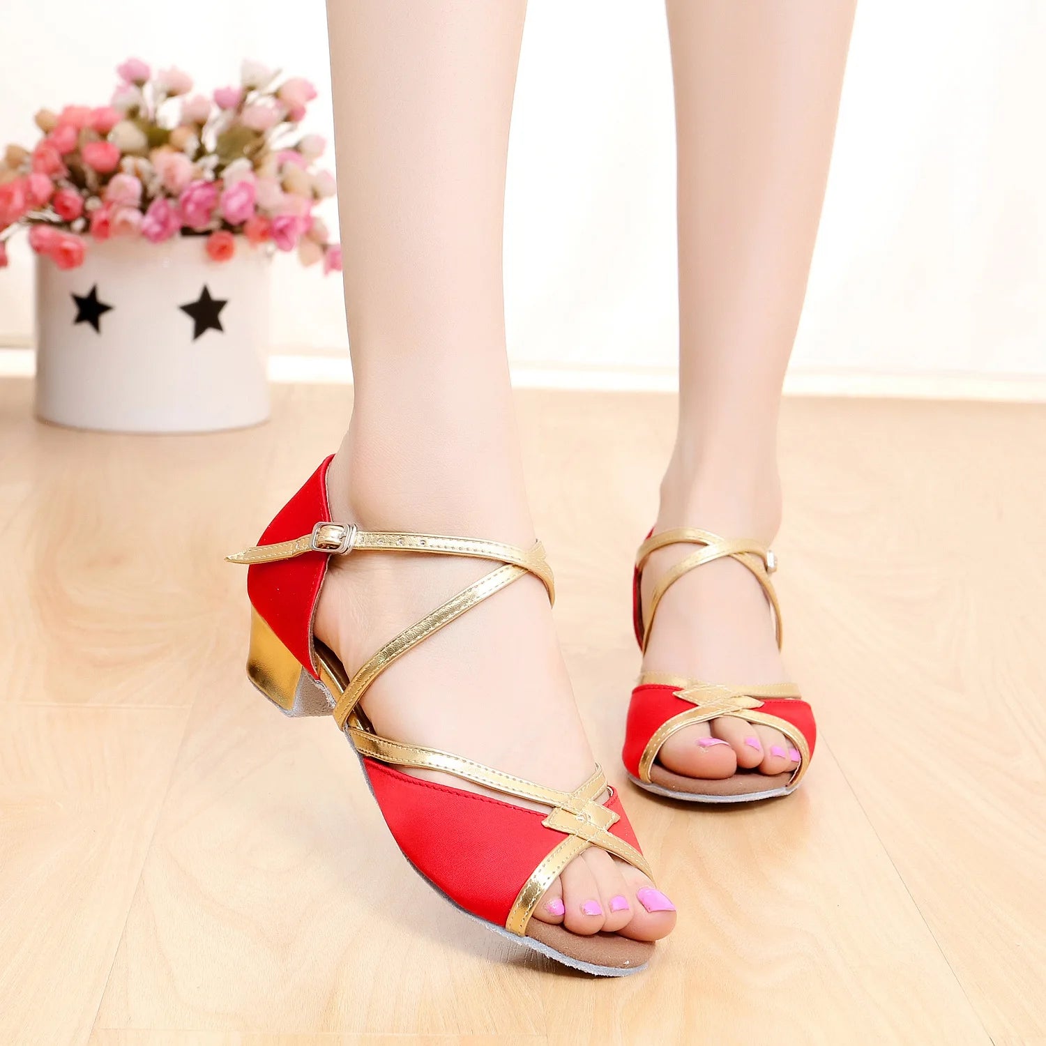 Souliers de danse latine femme — Nolwenn - vue de profil