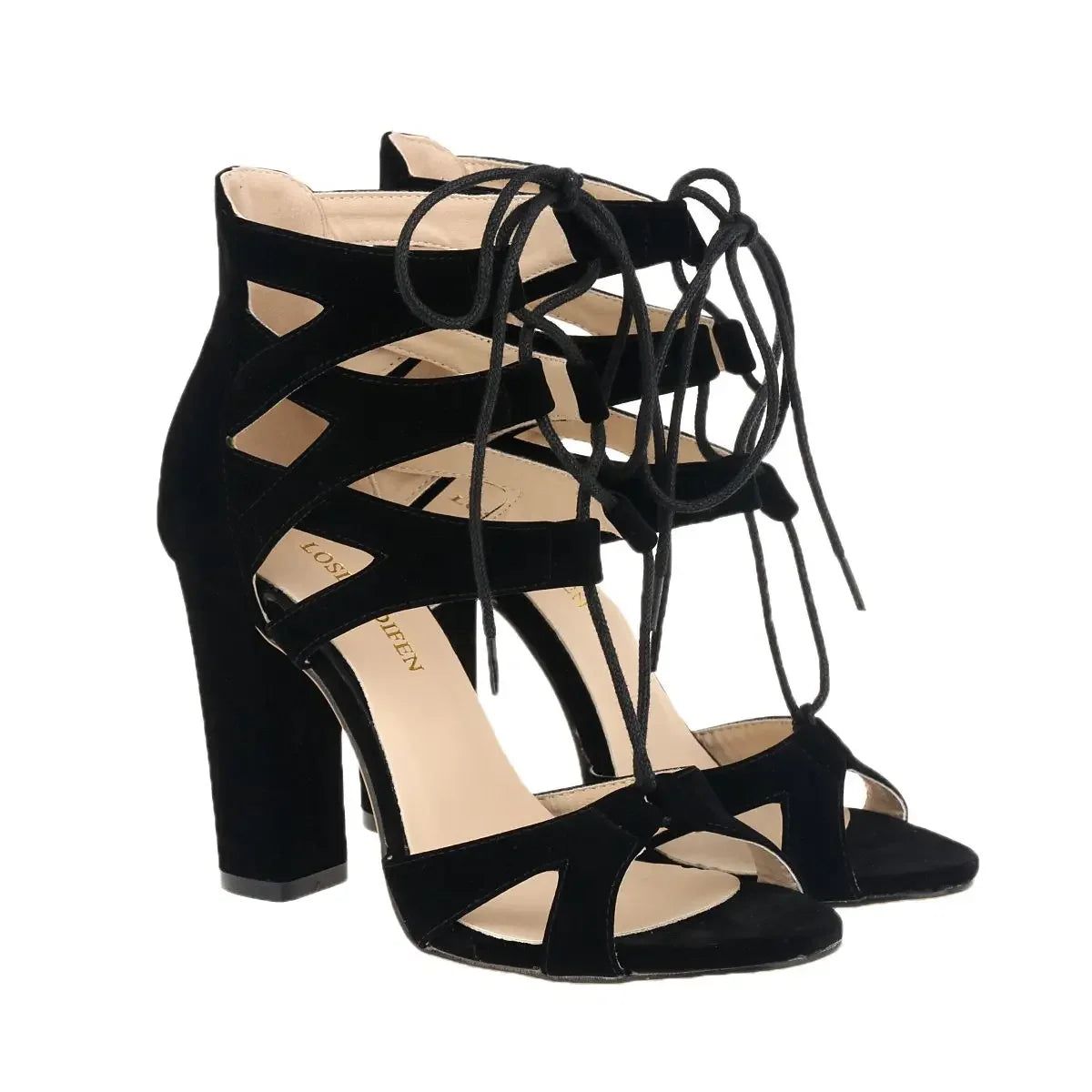 Chaussures de jazz femme velours — Zakharova - vue extérieure