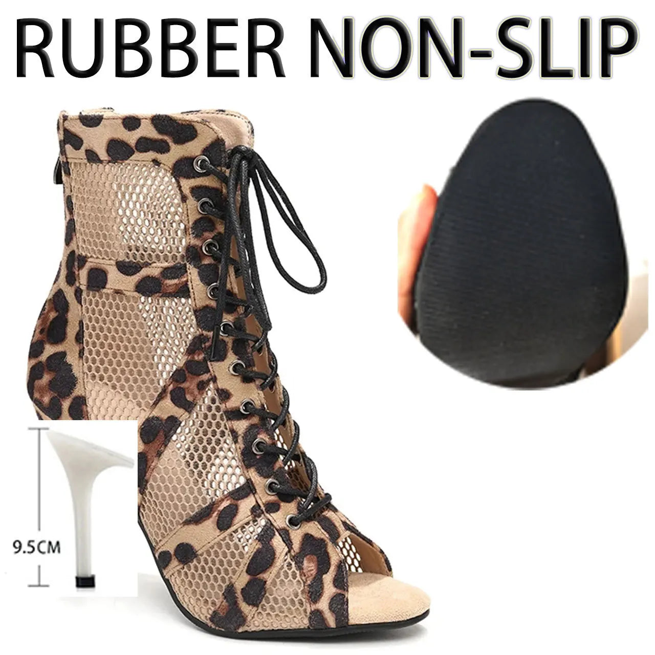 Chaussures de salsa femme daim — Irene - vue 3/4