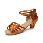 Chaussures de danse latine femme à talon intermédiaire, modèle Addolorata, vue 11