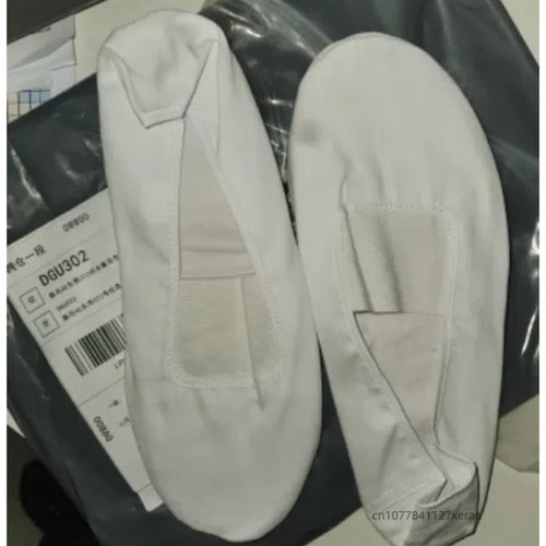 Chaussons de danse classique femme toile — Geneviève - vue de profil