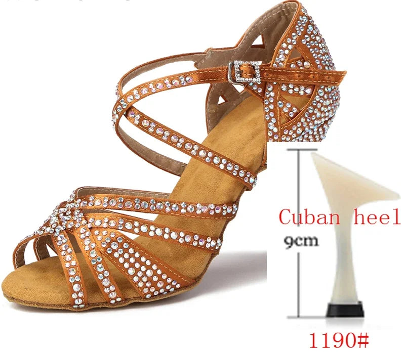 Chaussures de salsa femme strass — Développé - vue 12