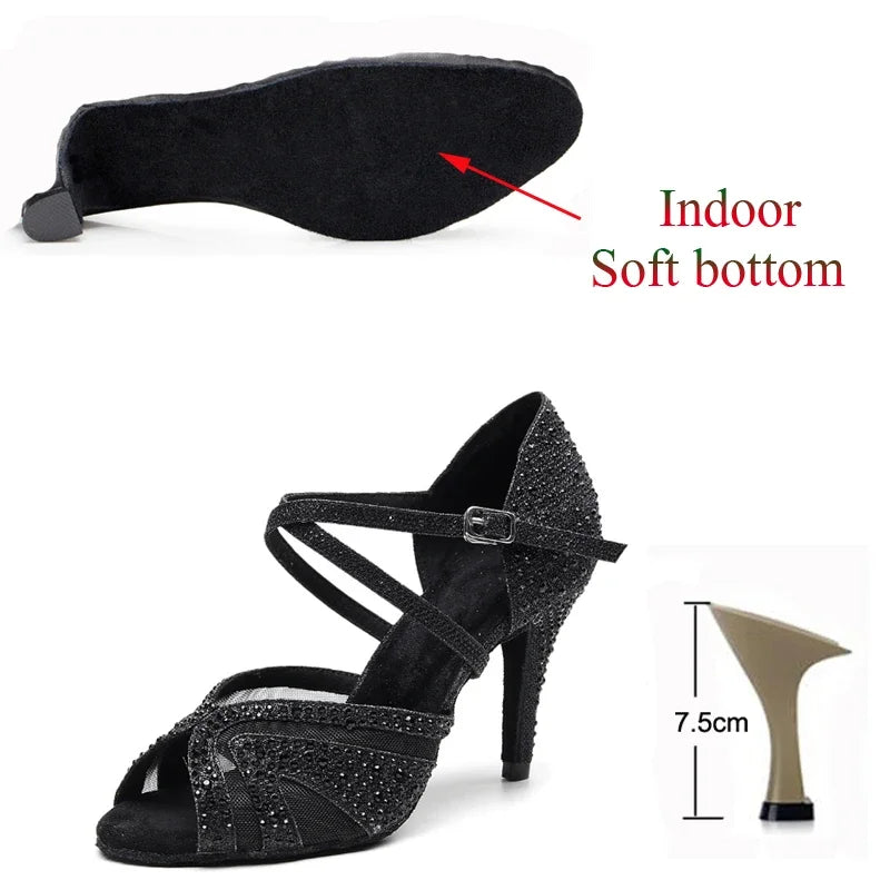 Chaussures de salsa femme — Budapest - vue dessus