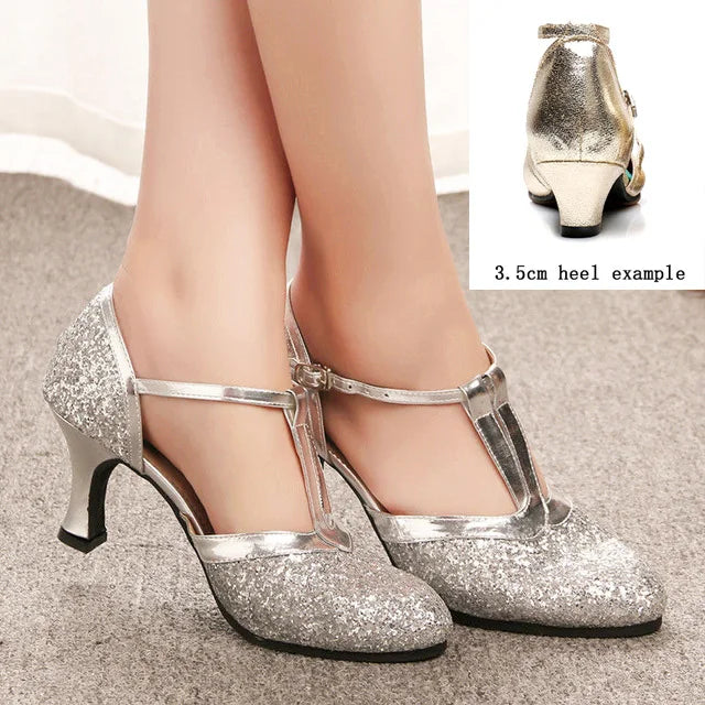 Chaussures de salsa femme paillettes — Olga - vue 11