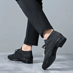 Chaussures de salsa homme noir fly-woven — Raffaella - vue arrière