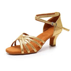 Chaussures de salsa femme satin — Celestina - vue extérieure