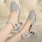 Chaussures de salsa femme paillettes — Coupé - semelle