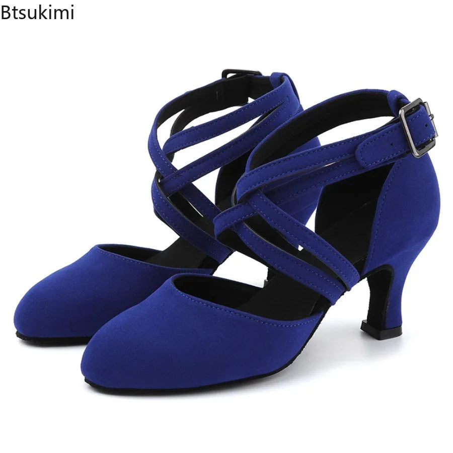 Chaussures de salsa femme daim — Rosalie - semelle