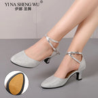 Chaussures de salsa femme argent — Antonio