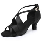 Chaussures de salsa femme satin — Jondo - vue dessus