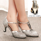 Chaussures de salsa femme paillettes — Olga - vue intérieure