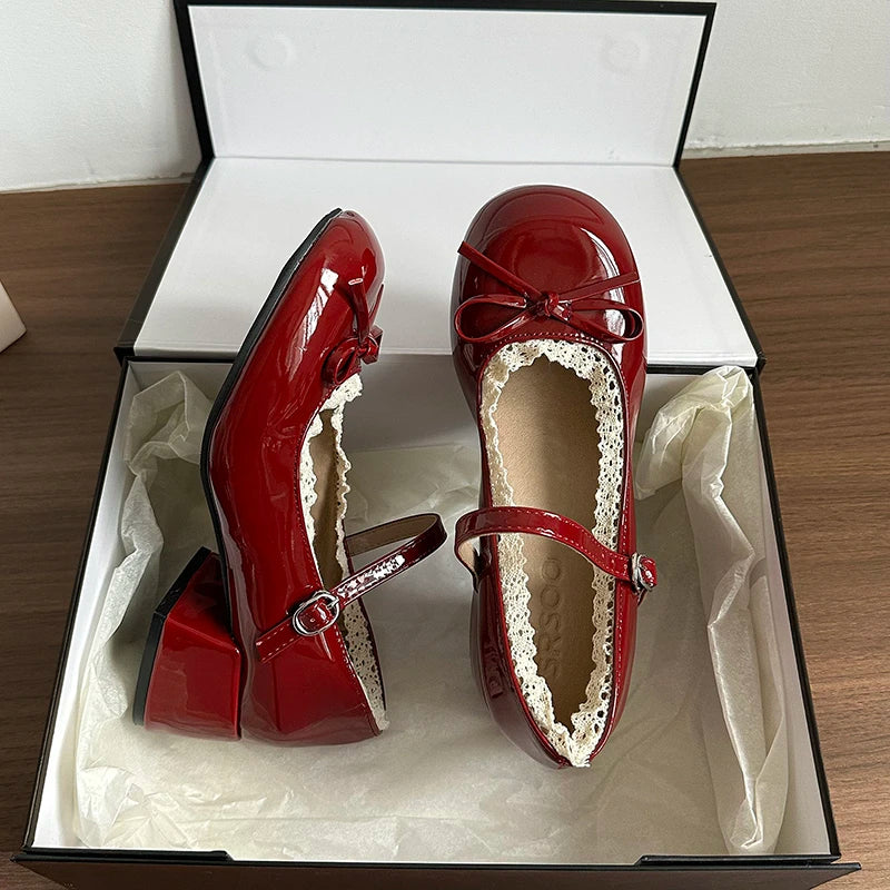 Chaussures de danse femme cuir verni — Valeriya - vue dessus