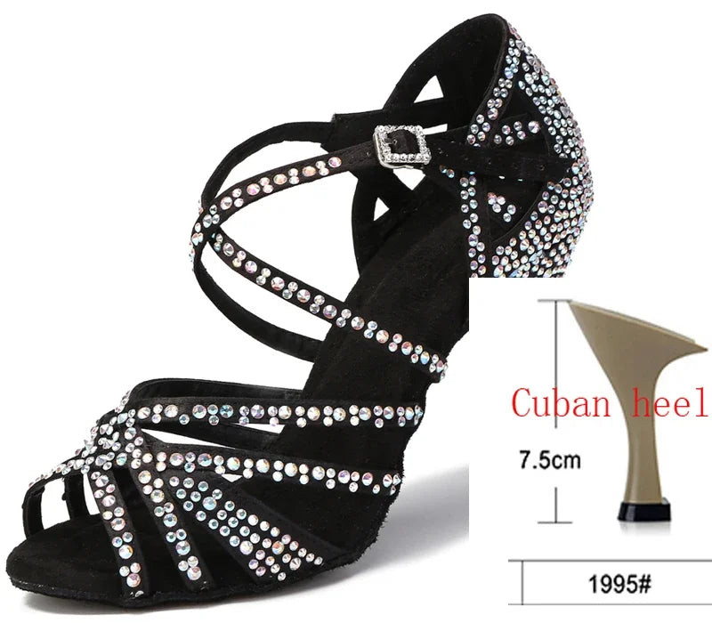 Chaussures de salsa femme strass — Développé - vue 15