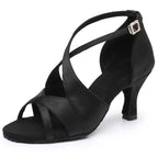 Chaussures de salsa femme satin — Jondo - détail