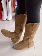 Bottes de danse country zippées femme Austin, semelle daim