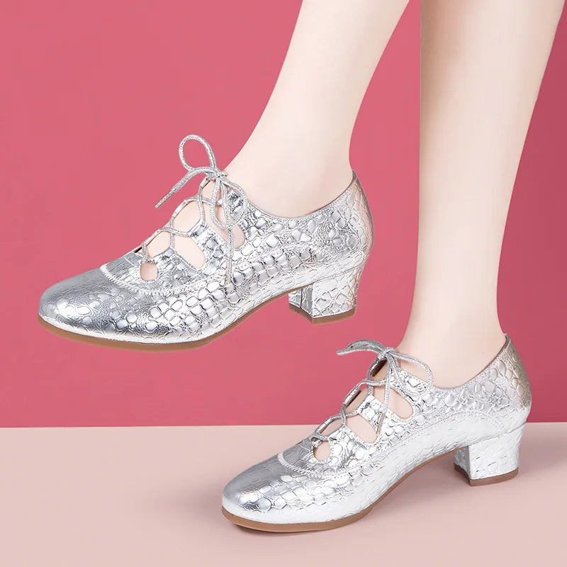 Souliers de danse latine femme — Orietta - vue 3/4
