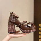 Chaussures de danse femme marron — Taglioni - vue arrière