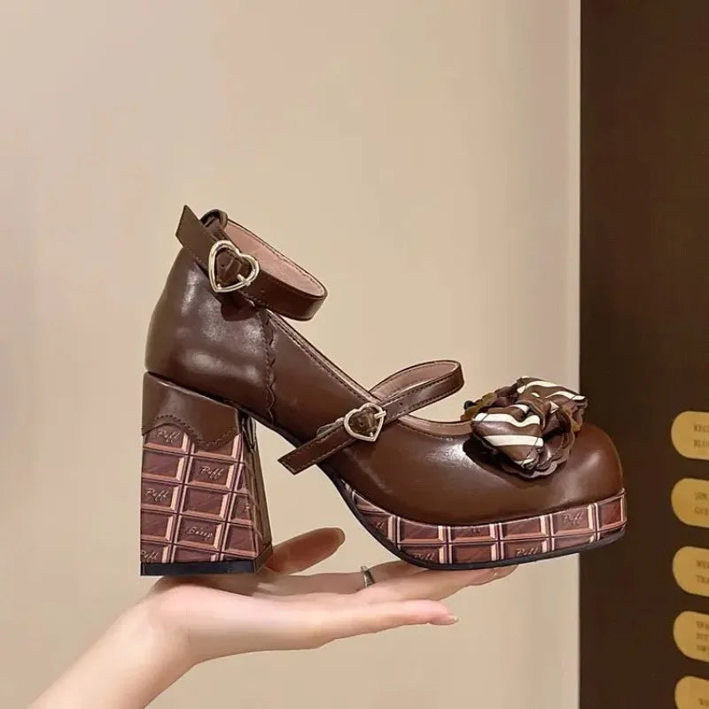 Chaussures de danse femme marron — Taglioni - vue arrière