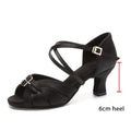 Chaussures de salsa femme, modèle Faustine, coloris noir