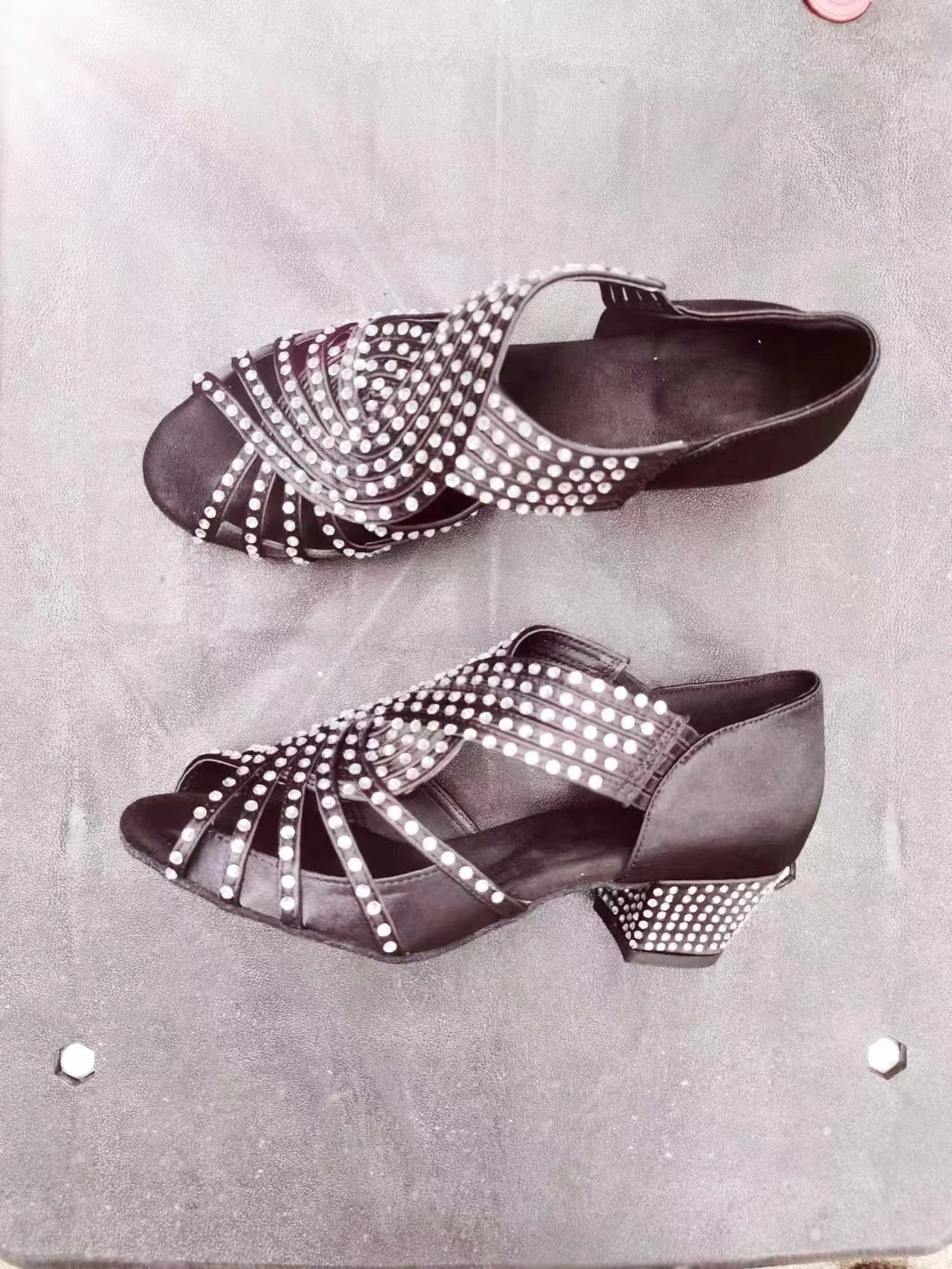 Chaussures de salsa femme strass — Livry - vue 3/4