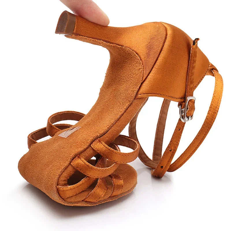 Chaussures de salsa femme daim — Natalia - semelle