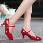 Chaussures de salsa femme cuir verni — Aurore