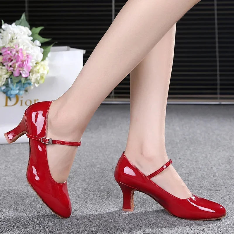 Chaussures de salsa femme cuir verni — Aurore