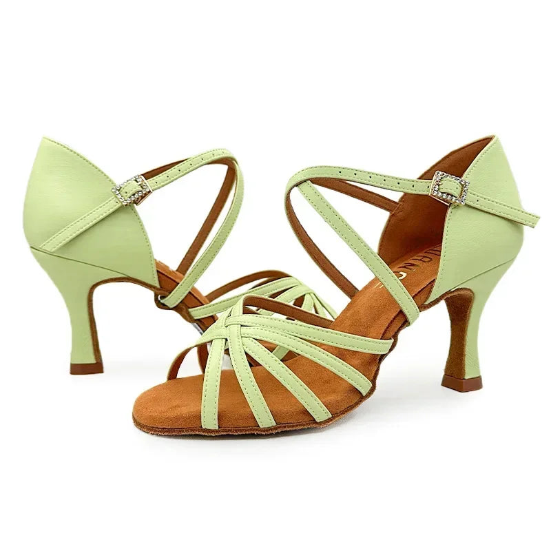 Souliers de danse latine femme — Lorenza - vue de profil