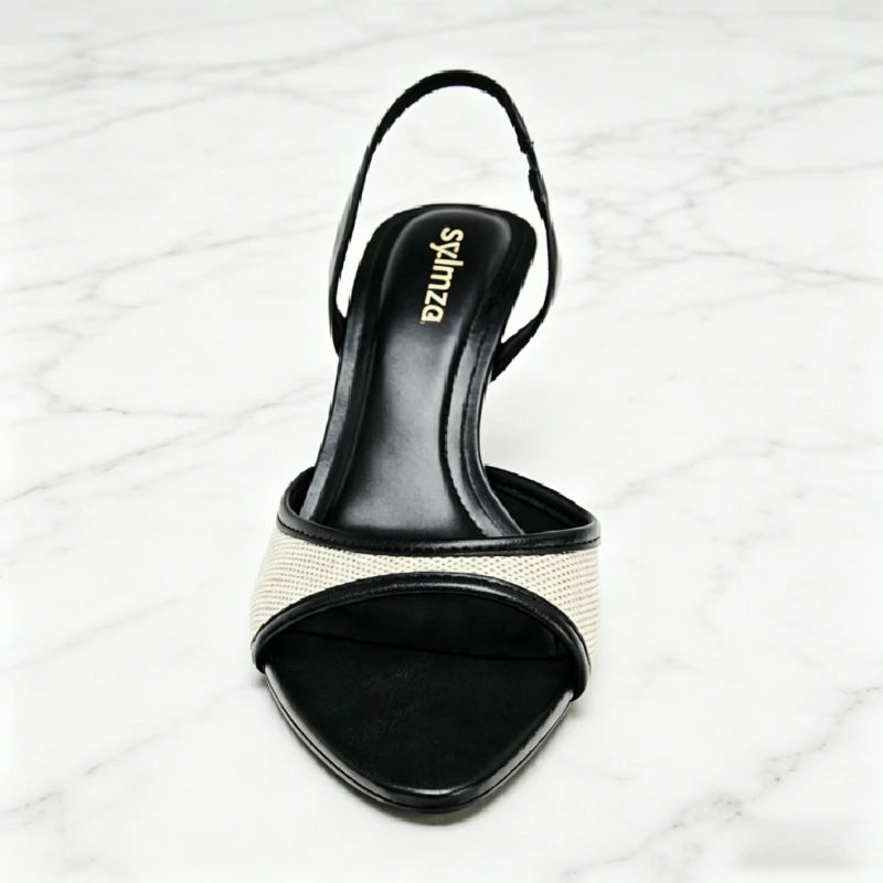 Chaussures de danse femme noir — Pénélope - détail