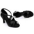 Souliers de danse latine femme satin — Skopin - détail