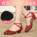 Chaussures de salsa femme paillettes, modèle Coupé, vue 12