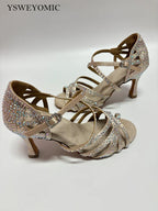 Chaussures de salsa femme strass — Claudia - vue rapprochée