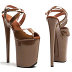 Escarpins de cabaret femme cuir verni — Azalée - vue arrière
