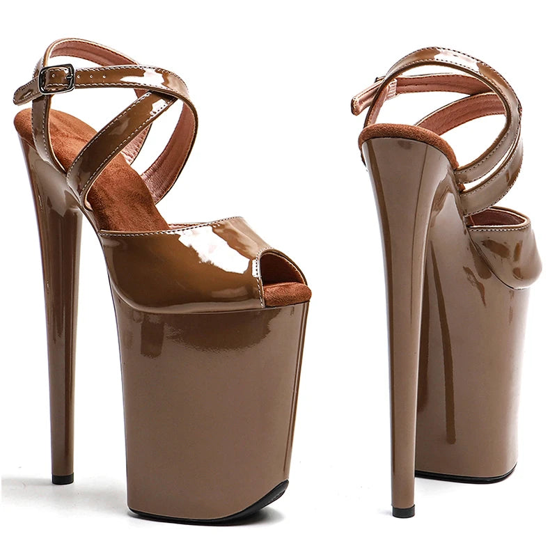 Escarpins de cabaret femme cuir verni — Azalée - vue arrière