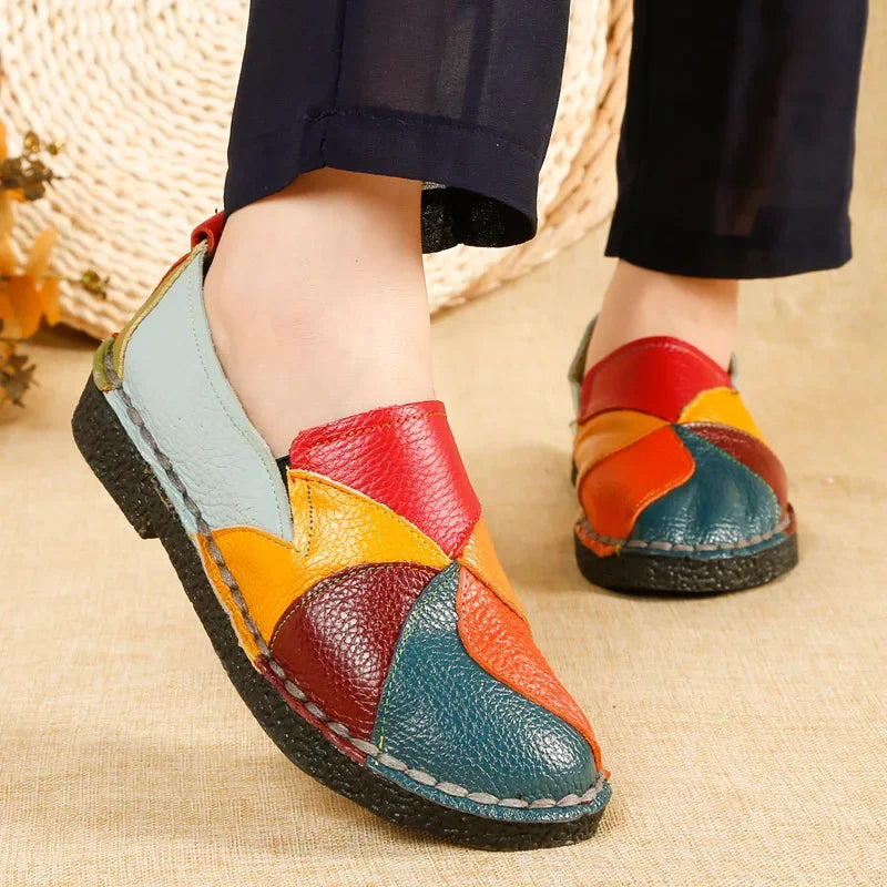 Chaussures de danse femme cuir verni — Jaleos - vue de profil