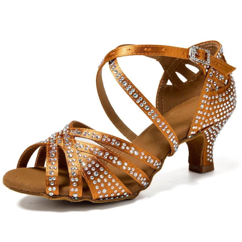 Souliers de danse latine femme — Edmée - vue dessus