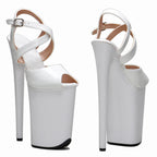 Escarpins de cabaret femme cuir verni — Azalée - vue de profil