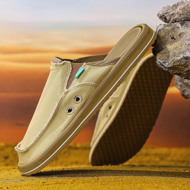 Chaussons de danse classique homme toile — Sarafanov - vue de profil