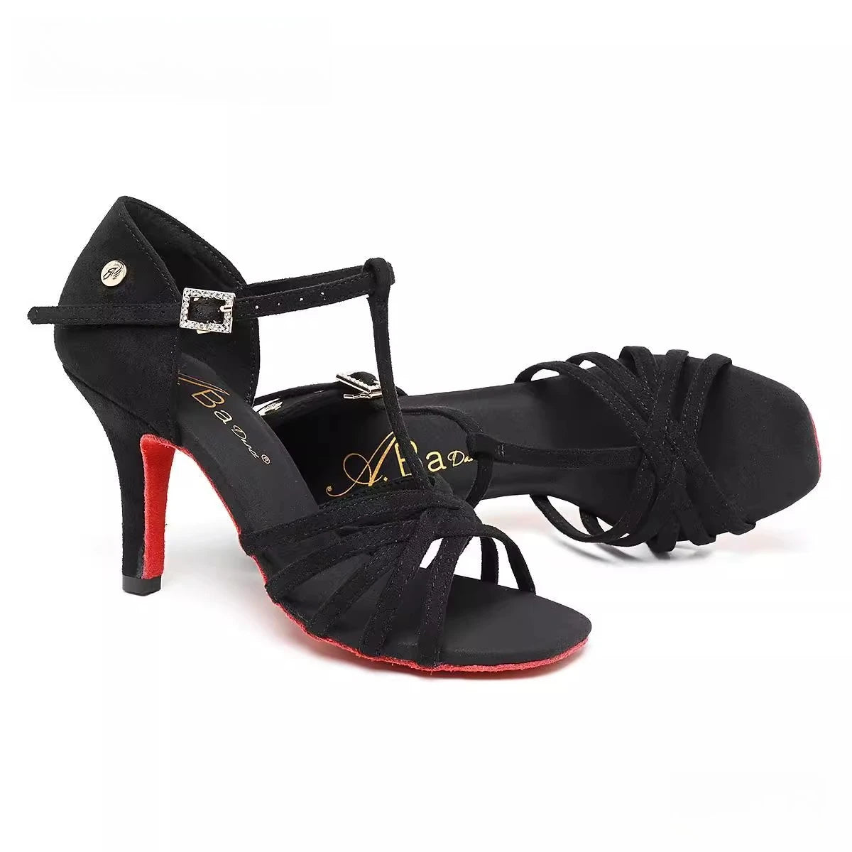 Souliers de danse latine femme daim — Pasodoble - vue arrière