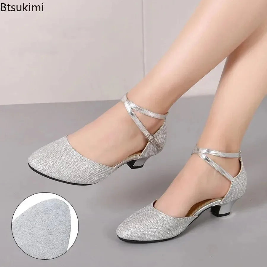 Chaussures de salsa femme paillettes — Presentacion