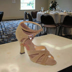 Chaussures de salsa femme daim — Gabrielle - vue arrière