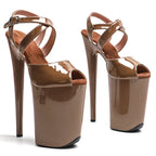 Sandales de cabaret femme vernies, modèle Azalée, vue 6