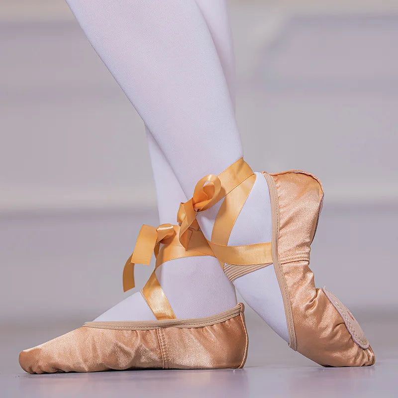 Chaussons de danse classique femme satin — Diego - semelle