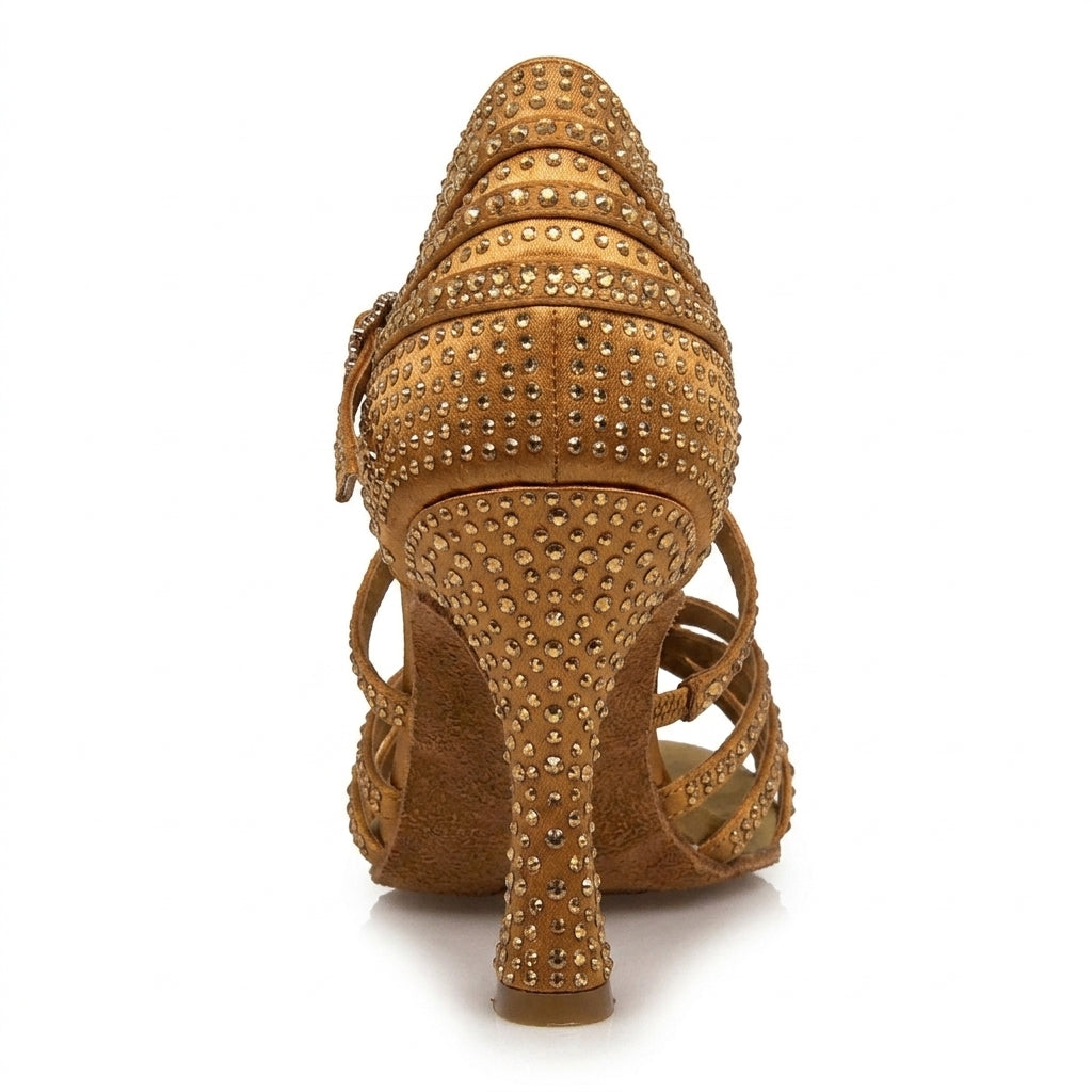 Souliers de danse latine femme satin — Inmaculada - détail