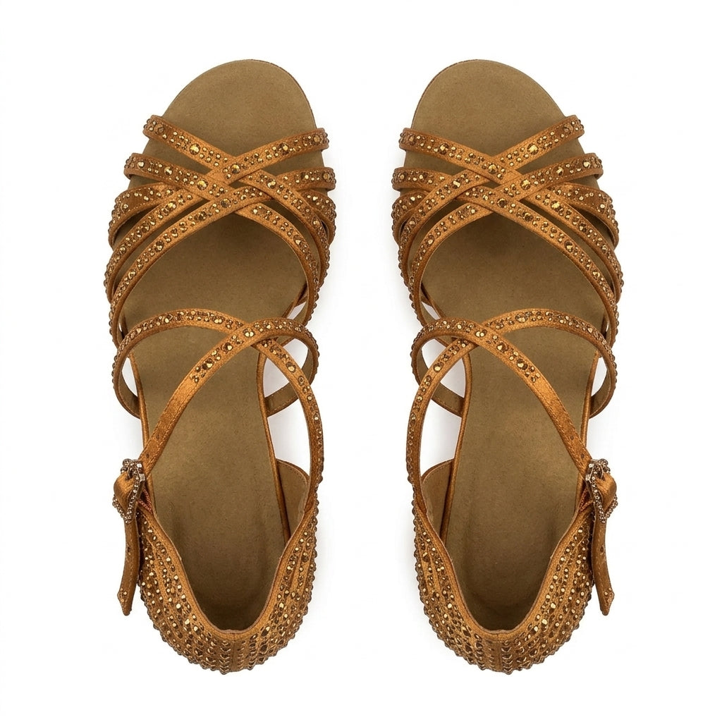 Souliers de danse latine femme satin — Inmaculada - semelle
