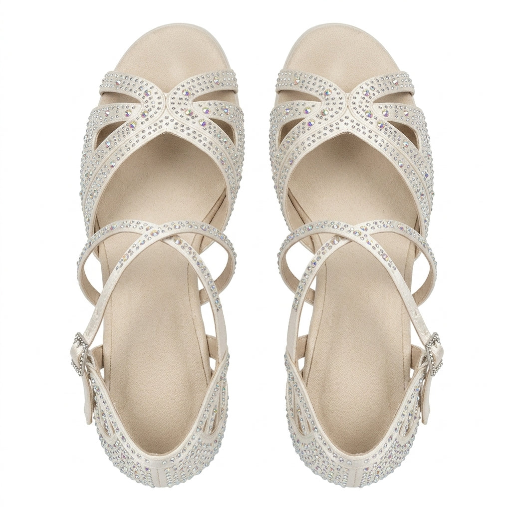 Chaussures de salsa femme strass — Pablo - semelle