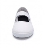 Chaussons de danse classique femme toile blanc — Asuncion - vue arrière