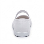 Chaussons de danse classique femme toile blanc — Asuncion - détail