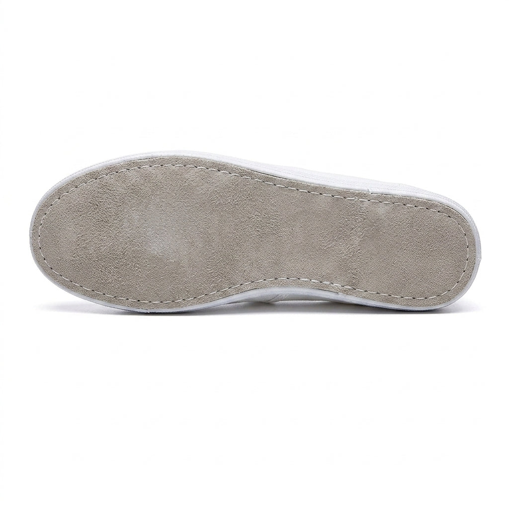 Chaussons de danse classique femme toile blanc — Asuncion - vue rapprochée